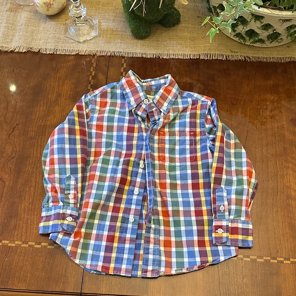 Crewcuts Multicolor Plaid Button-Down Shirt 3